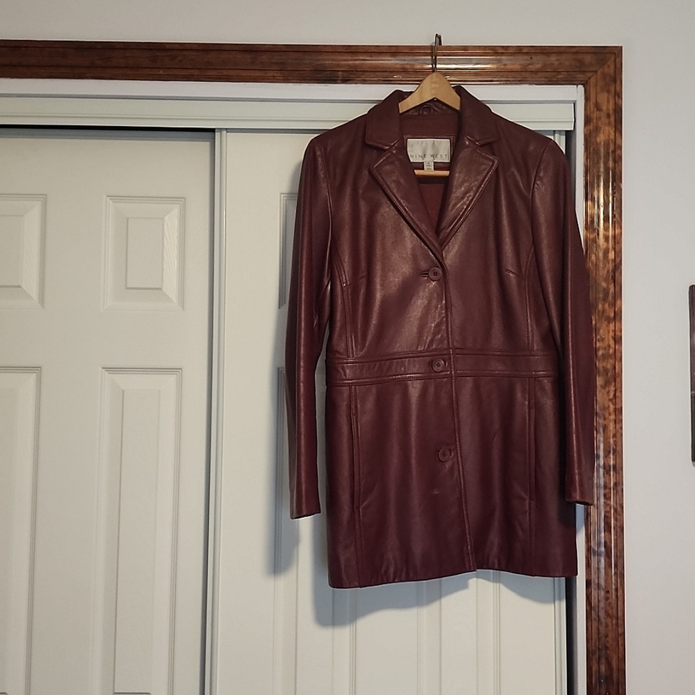 Red leather Jacket